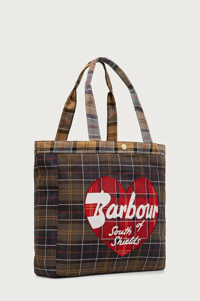 Barbour pamuklu kadın alışveriş çantası