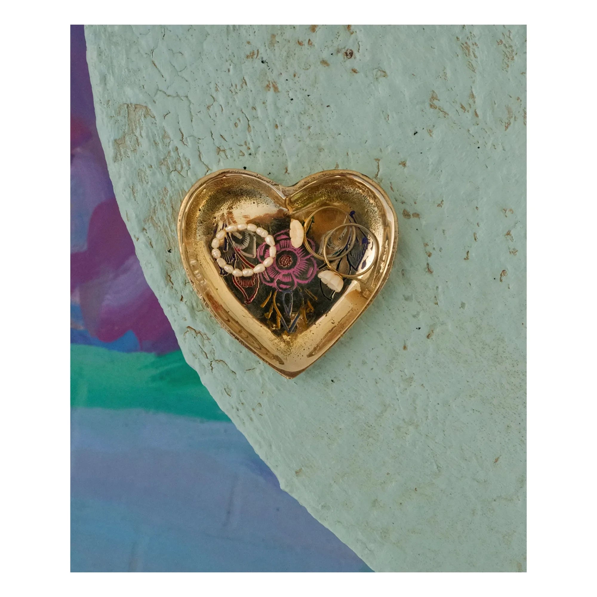 Doing Goods - Miracle Mila Heart Plate | Brass