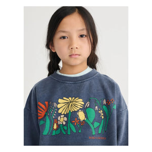 Bobo Choses - Herbalist organik pamuklu sweatshirt | Lacivert