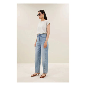 By Bar - Tobi Flame Cotton T-Shirt | Gray