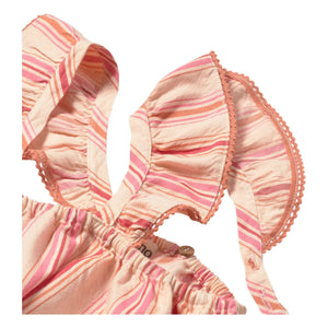 Cozmo - Ava Striped Organic Cotton Top | Pink