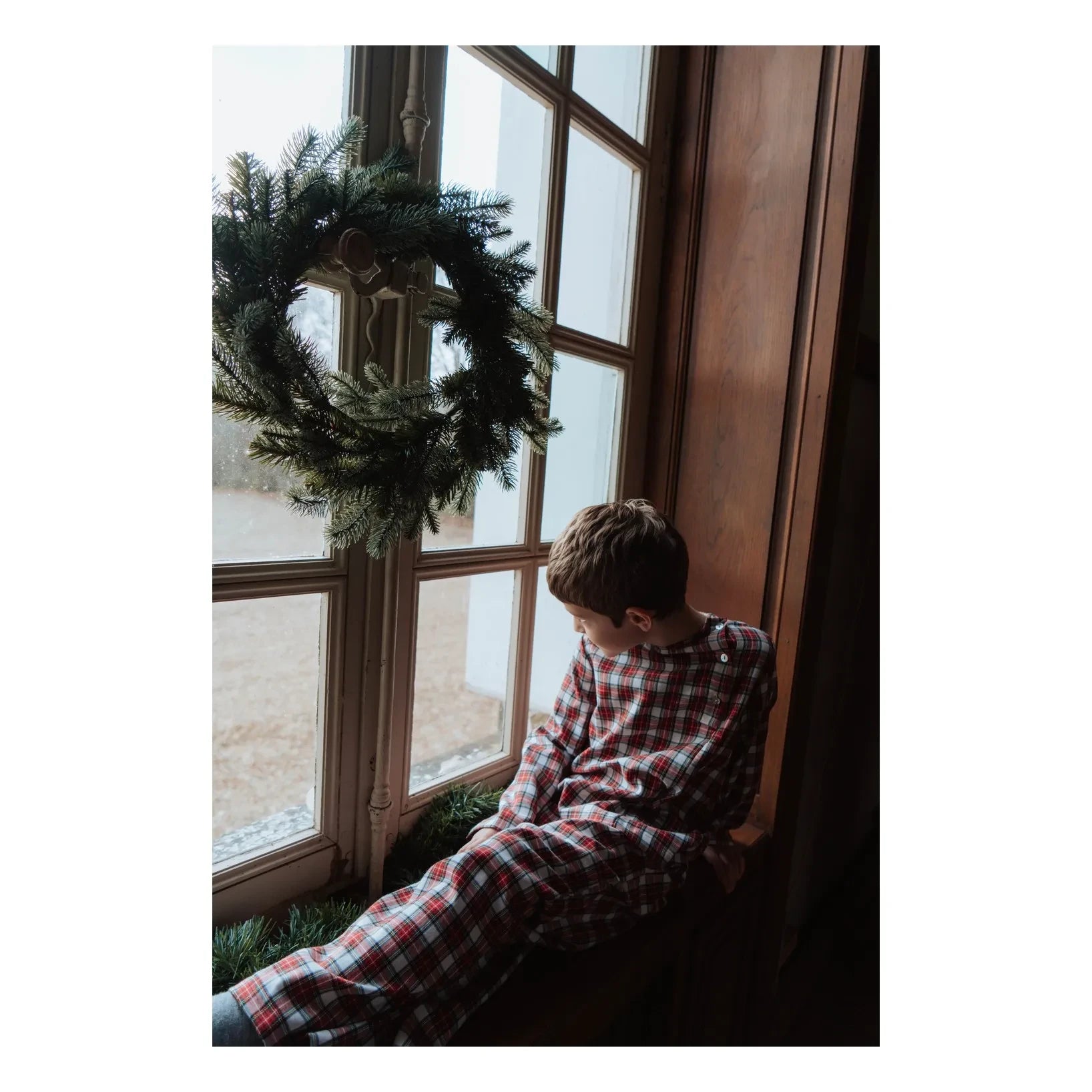 Risu Risu - Lao Plaid Organic Cotton Pajamas | Red