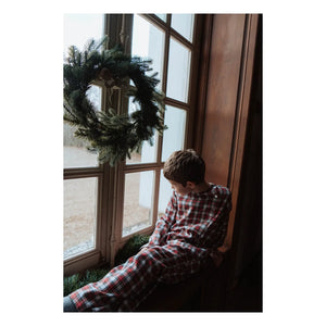 Risu Risu - Lao Plaid Organic Cotton Pajamas | Red