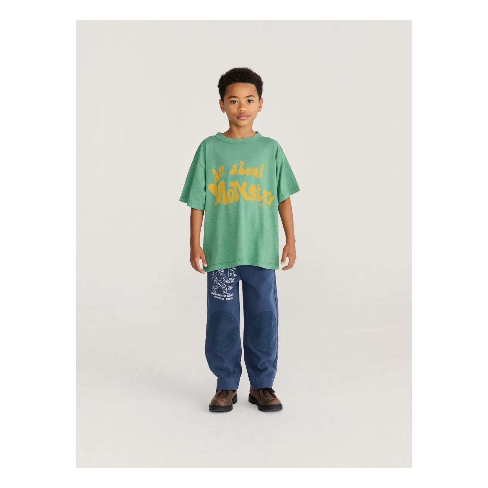 Bobo Choses - Organic Cotton Patch Trousers | Blue