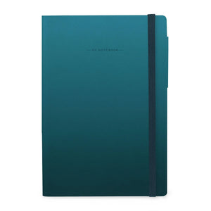 Legami - Notebook with Blank Pages and Monochrome Soft Cover - Deep Teal - My Notebook