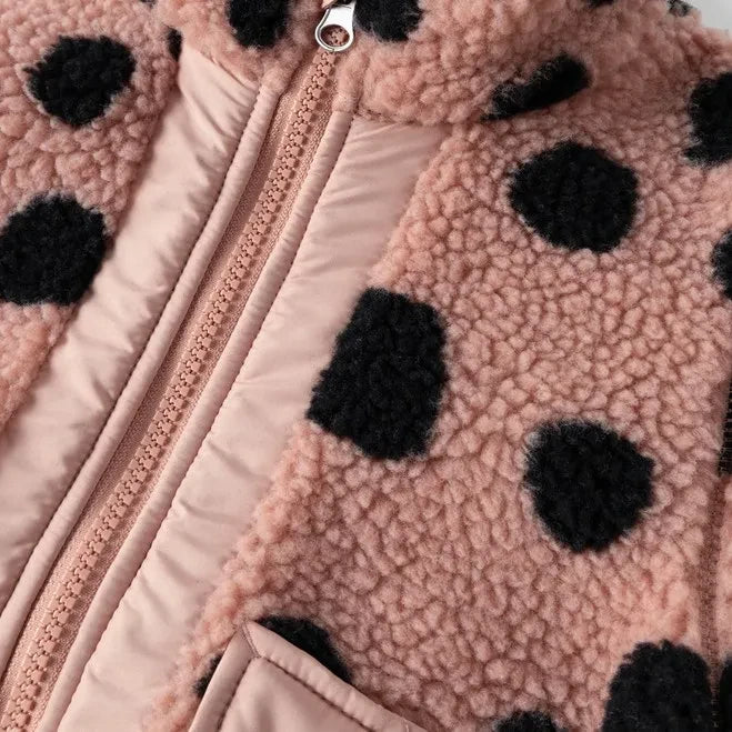Liewood - Noam Leopard Print Sherpa-Style Jacket Made From Recycled Fibers | Pink
