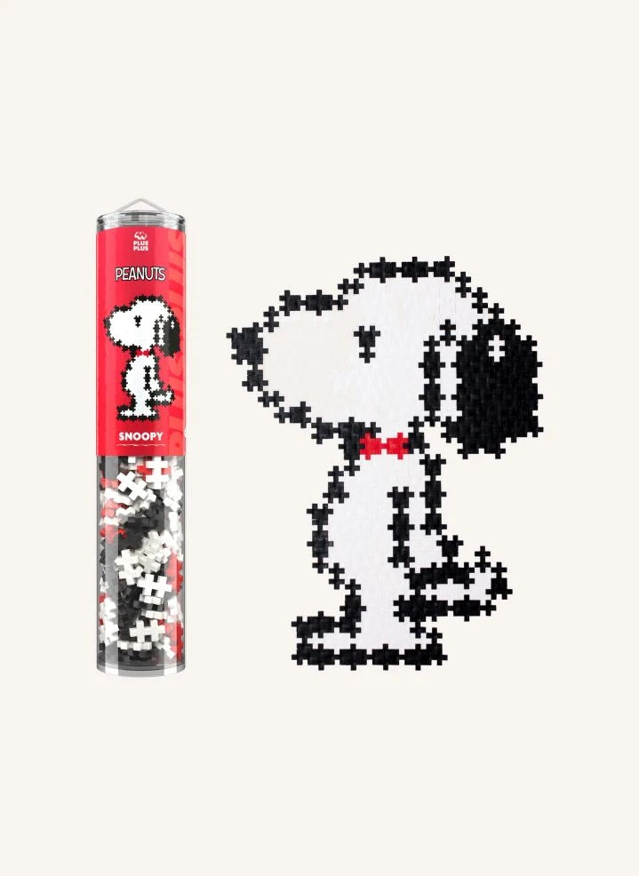 Plus-Plus - Snoopy Tüp - 275 Parça - Plus-Plus x Peanuts | Beyaz