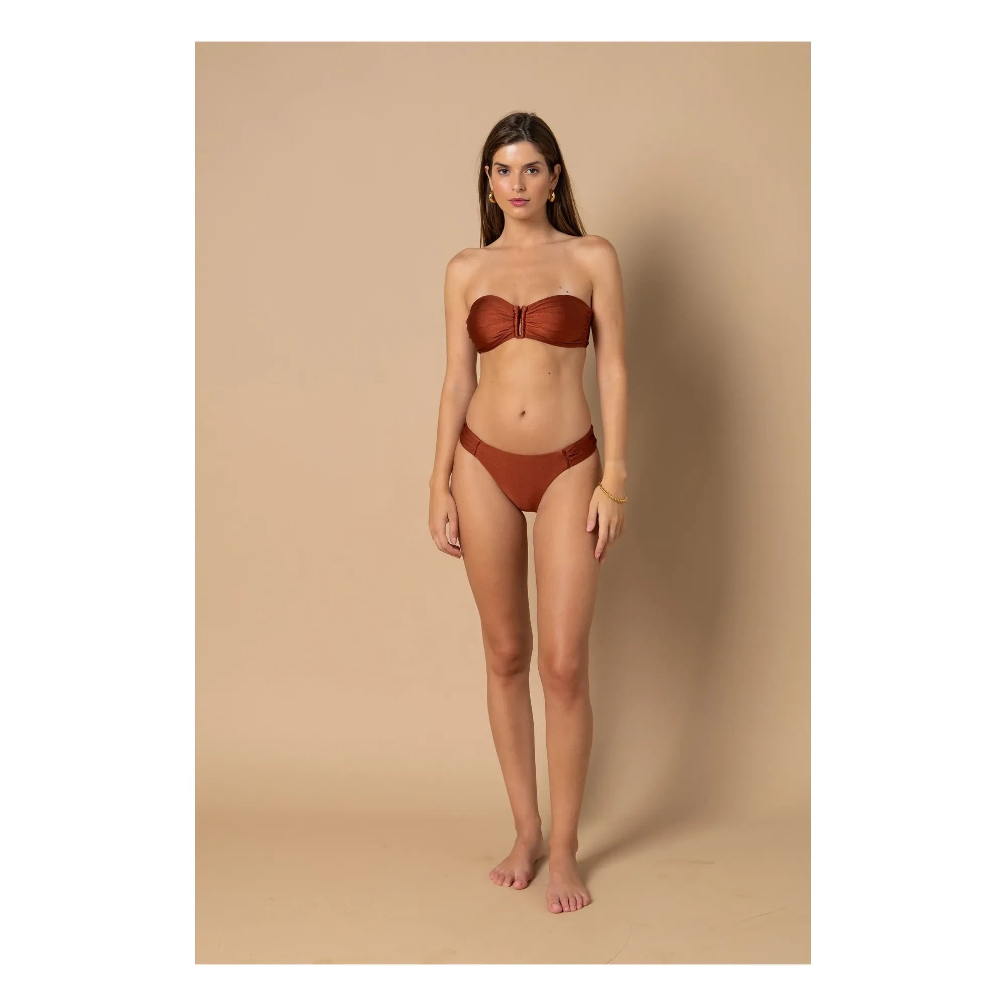 Alma Deia - Blake Bandeau Top | Terracotta