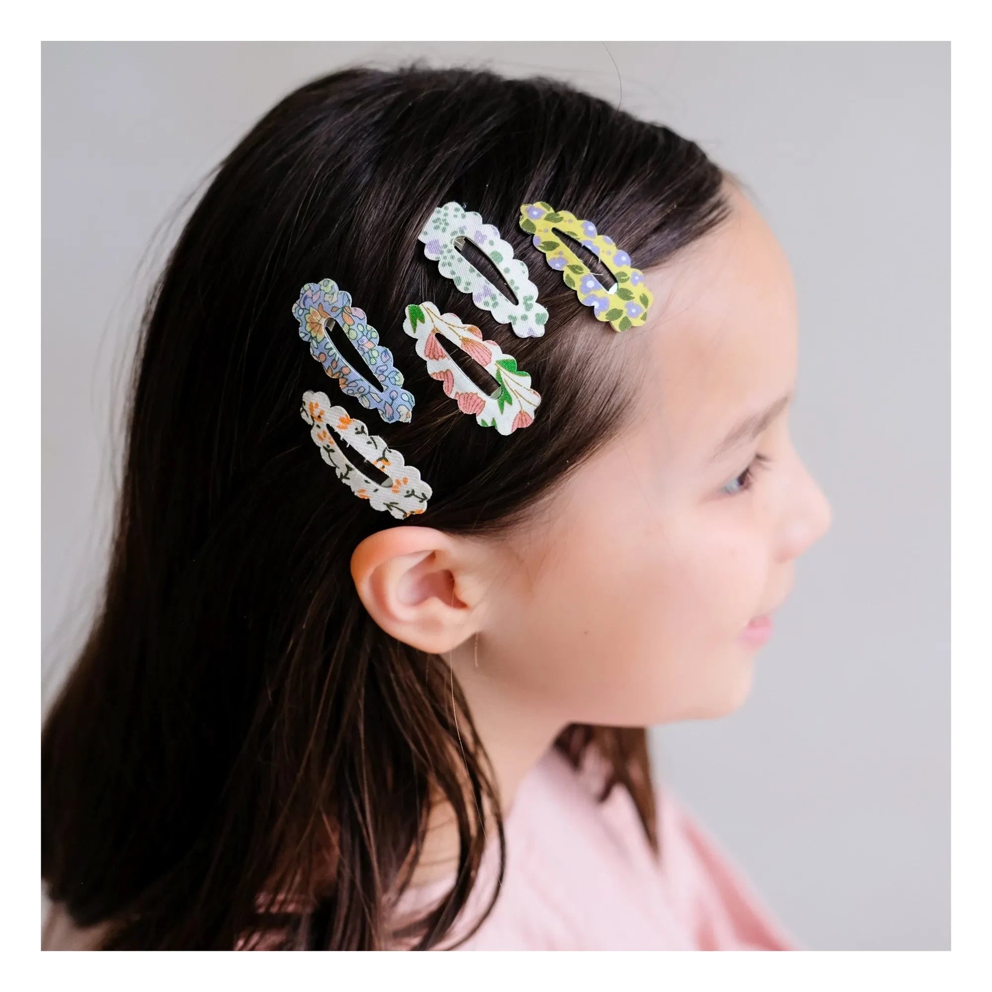 Mimi & Lula - 5-Piece Spring Festoon Hair Clip Set | Ecru