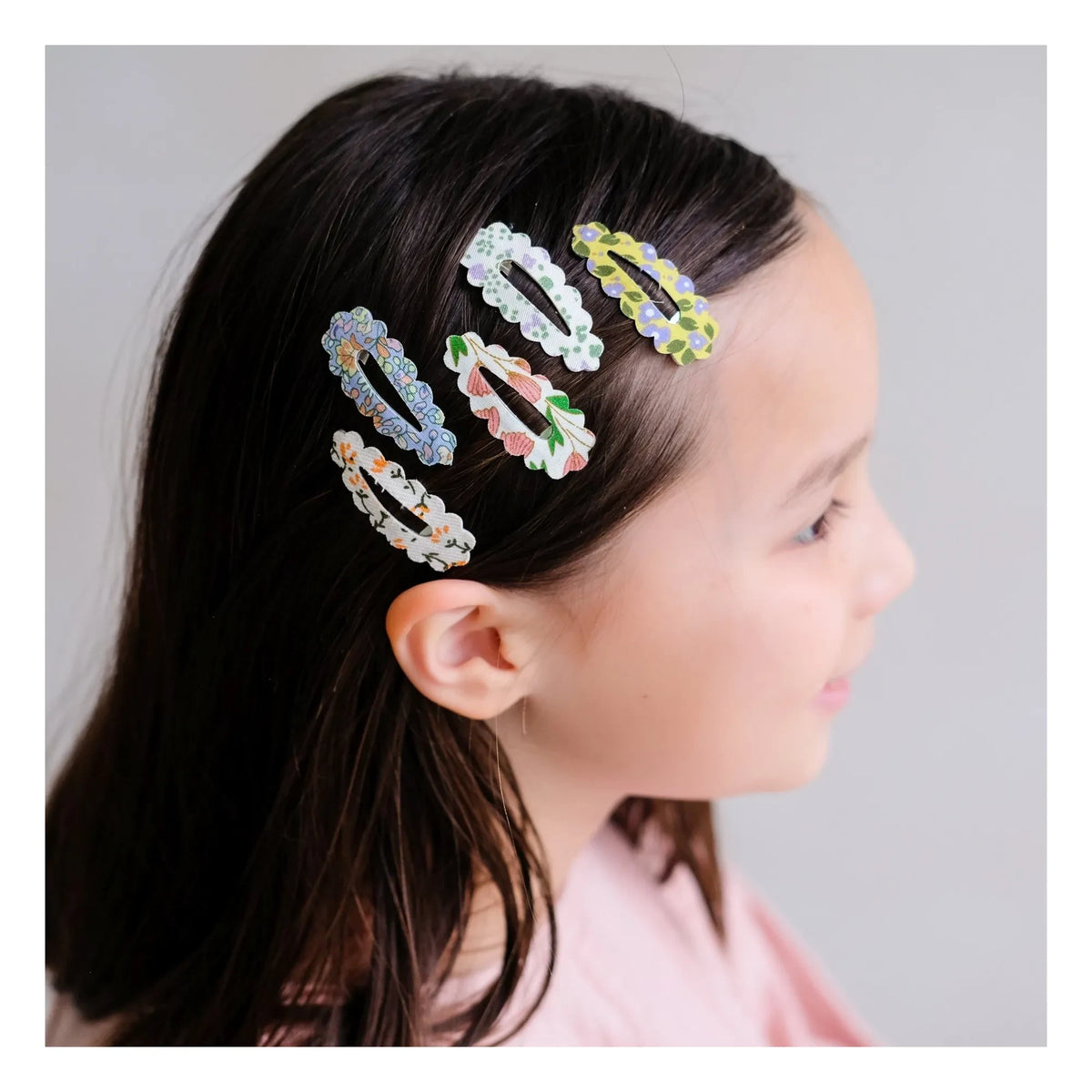 Mimi & Lula - 5-Piece Spring Festoon Hair Clip Set | Ecru