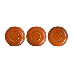 HKliving - Terracotta Ceramic Cup and Plate | Terracotta