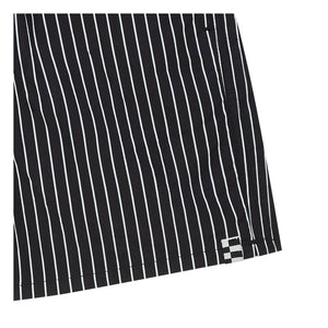 Finger in the Nose - Freeboy Striped Swim Shorts | Black