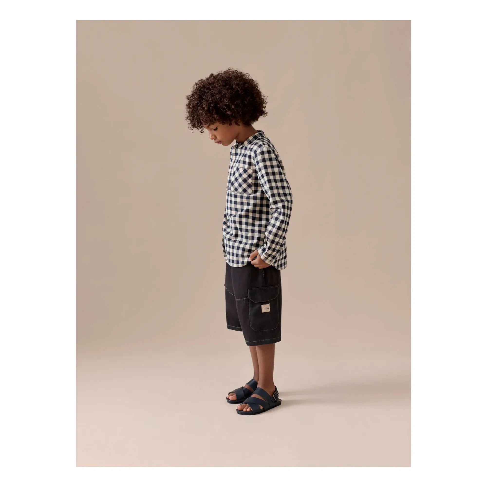 Bonpoint - Carreaux Artist Shirt | Ecru