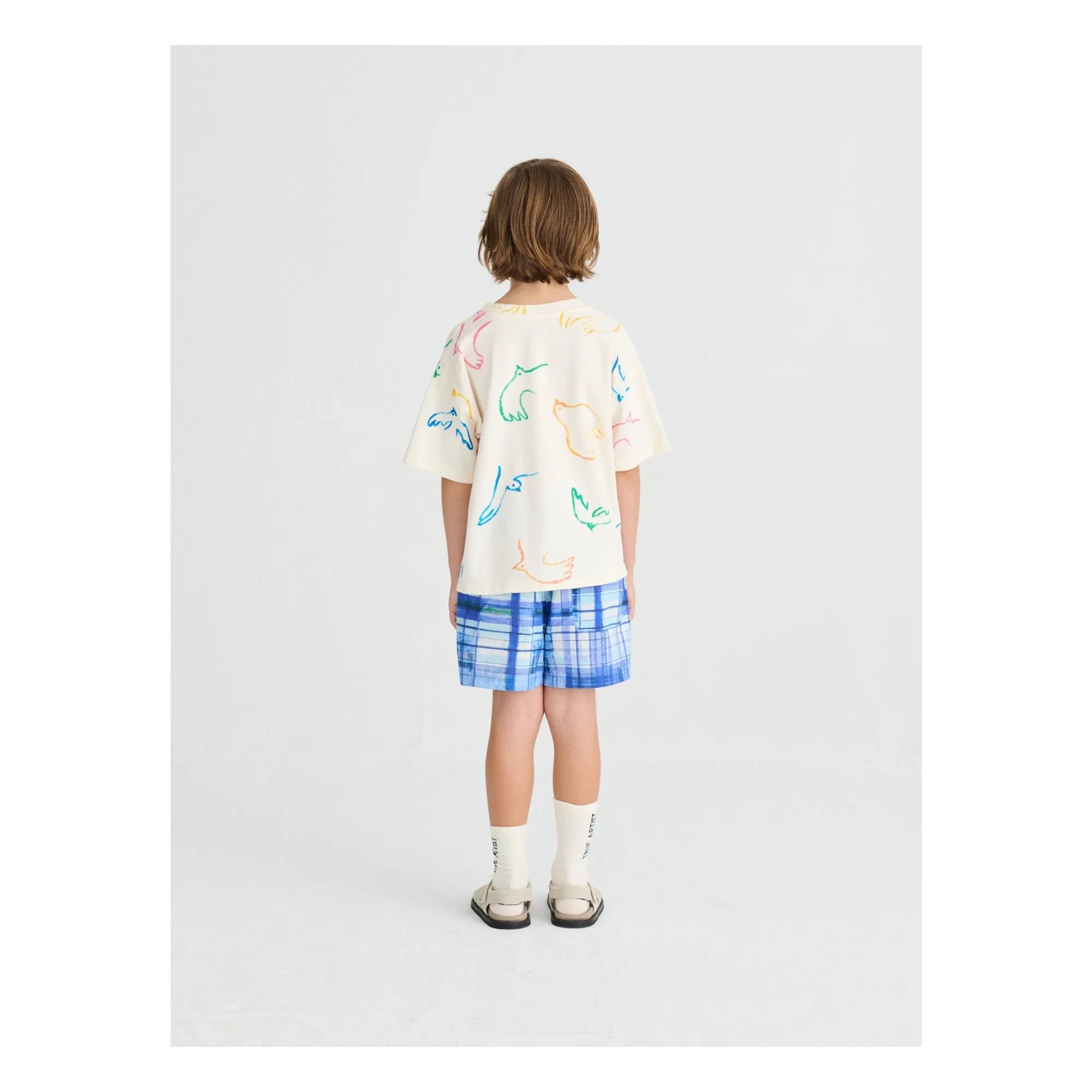 True Artist - T-shirt Birds Organic Cotton | Ecru