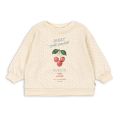 Konges Sløjd - Organic Cotton Loupy Dot Sweatshirt | Ivory