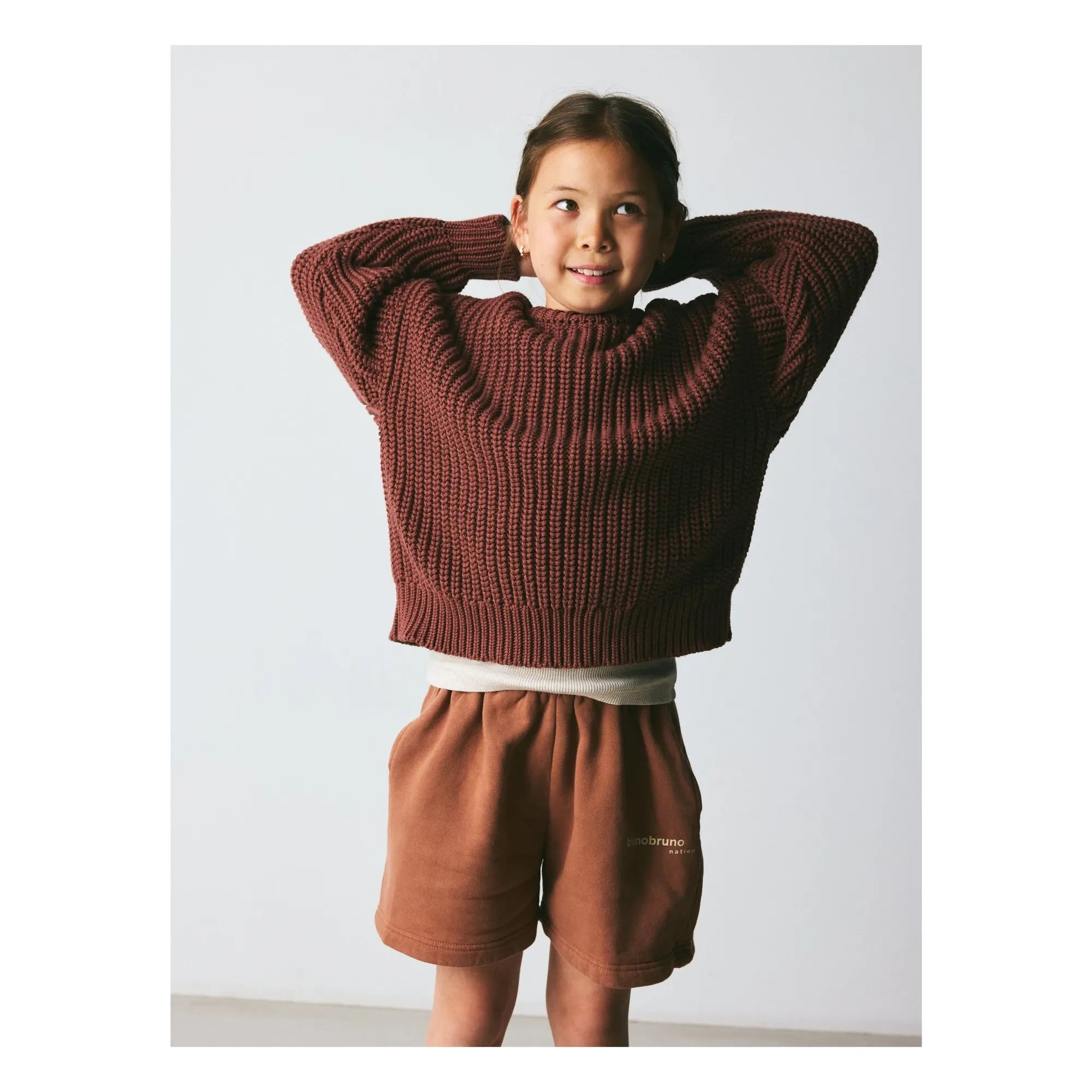 brunobruno nation - Sienna Organic Cotton Sweater | Burgundy