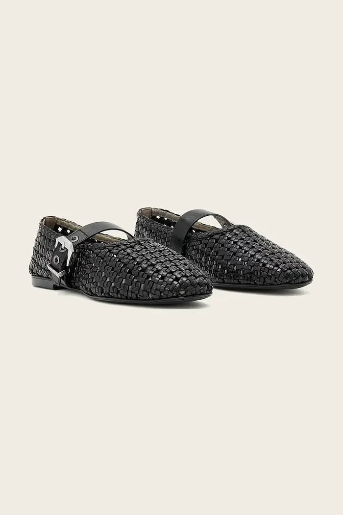 AllSaints Sabine Woven Flat Deri Babet