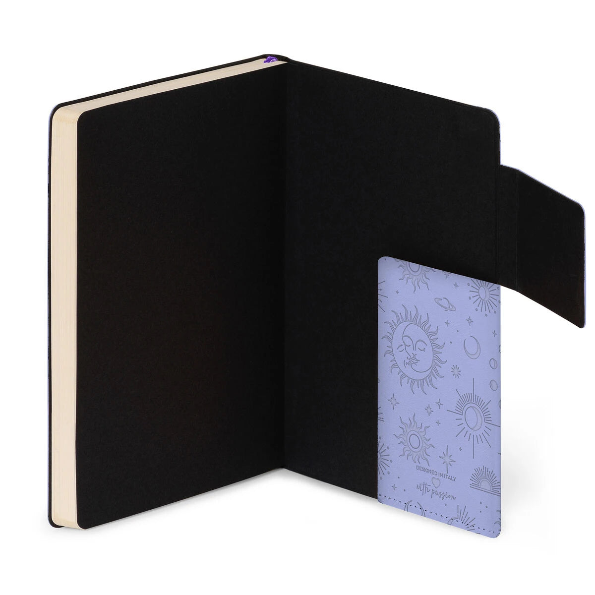 Legami - Lined Notebook with Monochrome Soft Cover - Cosmic Lilac - My Notebook