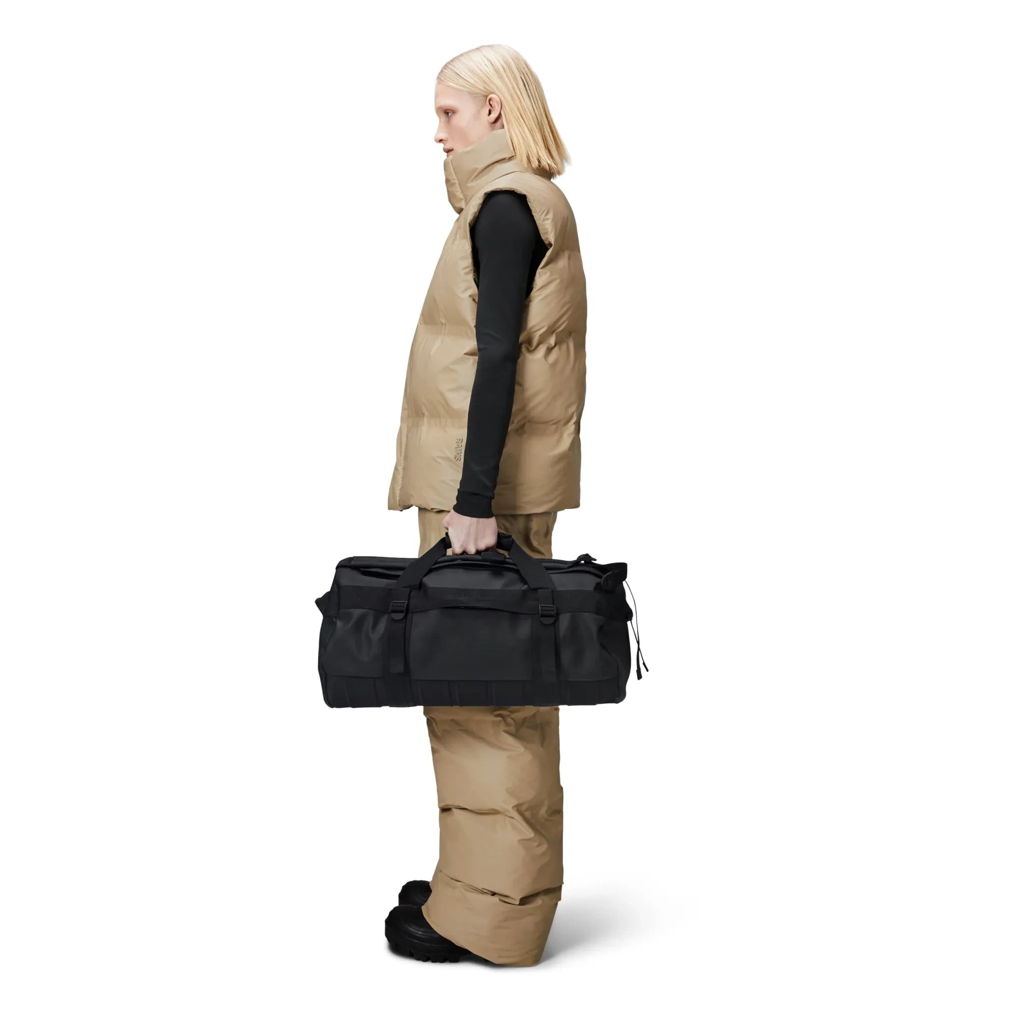 Rains - Küçük Texel Duffel Çanta | Siyah