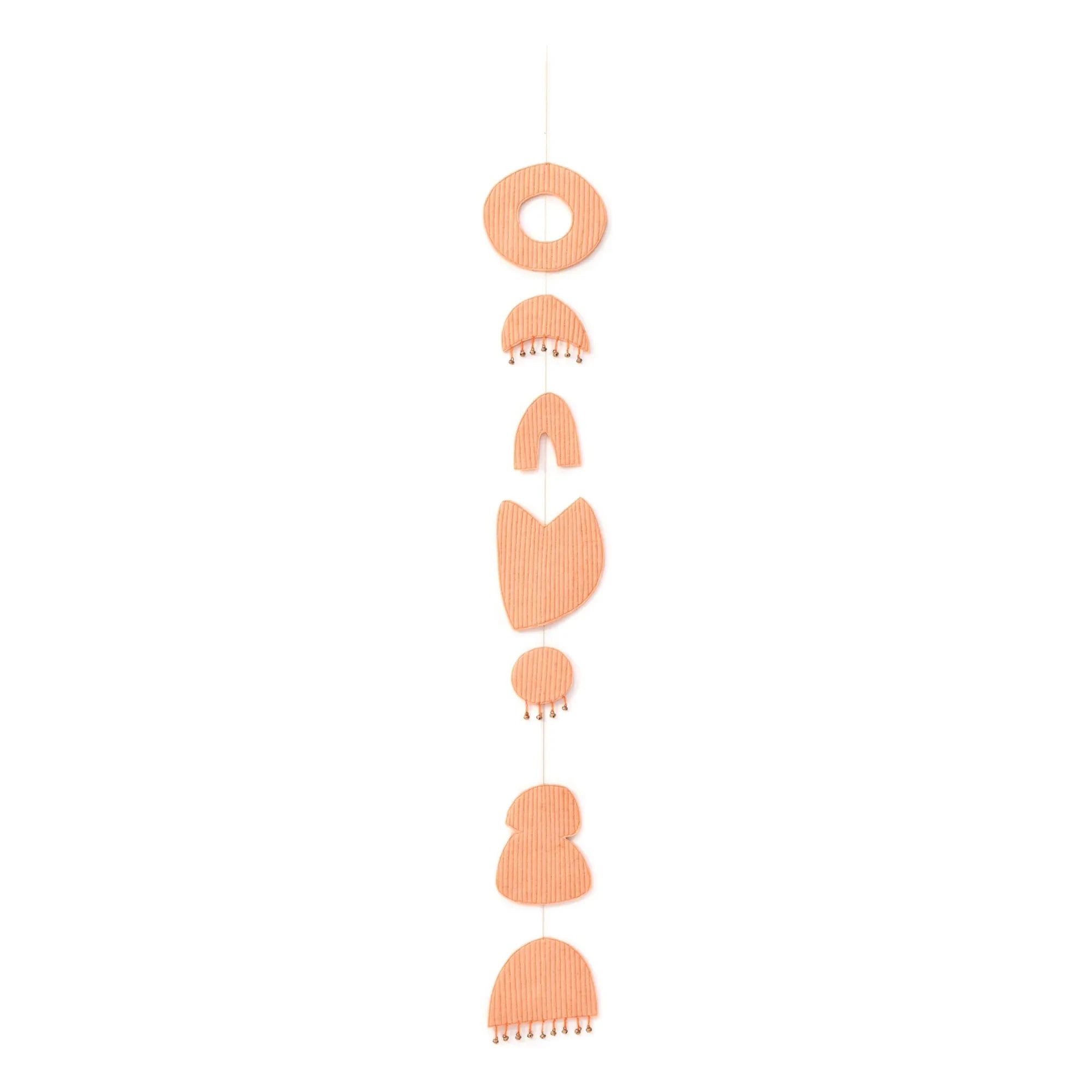 Muskhane - Chakra mobile inside quilted felt | Blush
