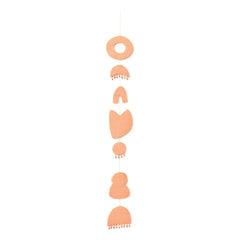Muskhane - Chakra mobile inside quilted felt | Blush