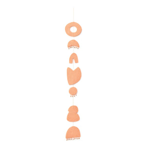 Muskhane - Chakra mobile inside quilted felt | Blush