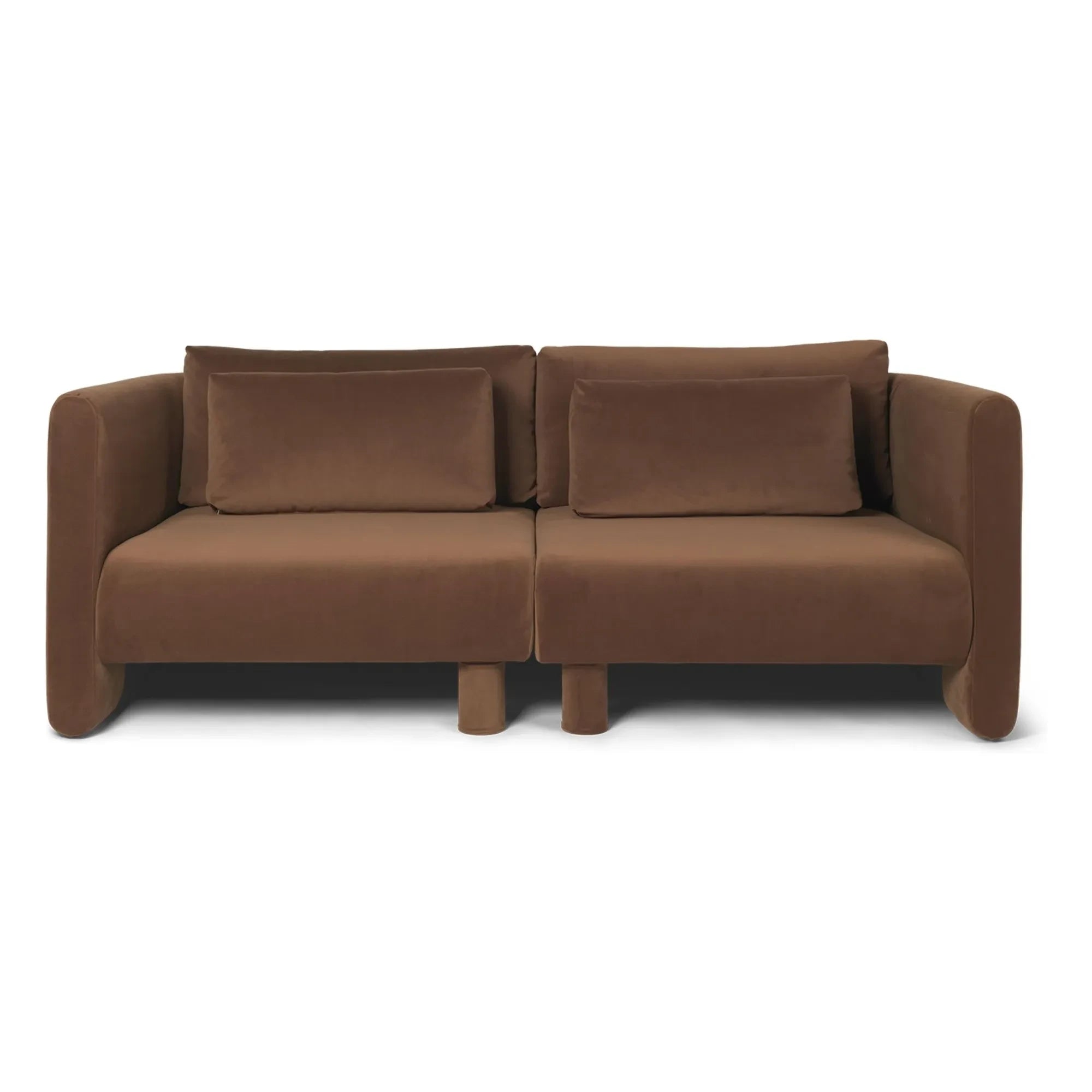 Ferm Living - Dase Velvet Modular Armchair | Brown