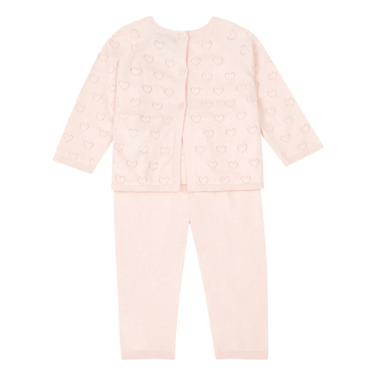 Bonton - Ajurlu Ev Kazak ve Tayt | Açık Pembe