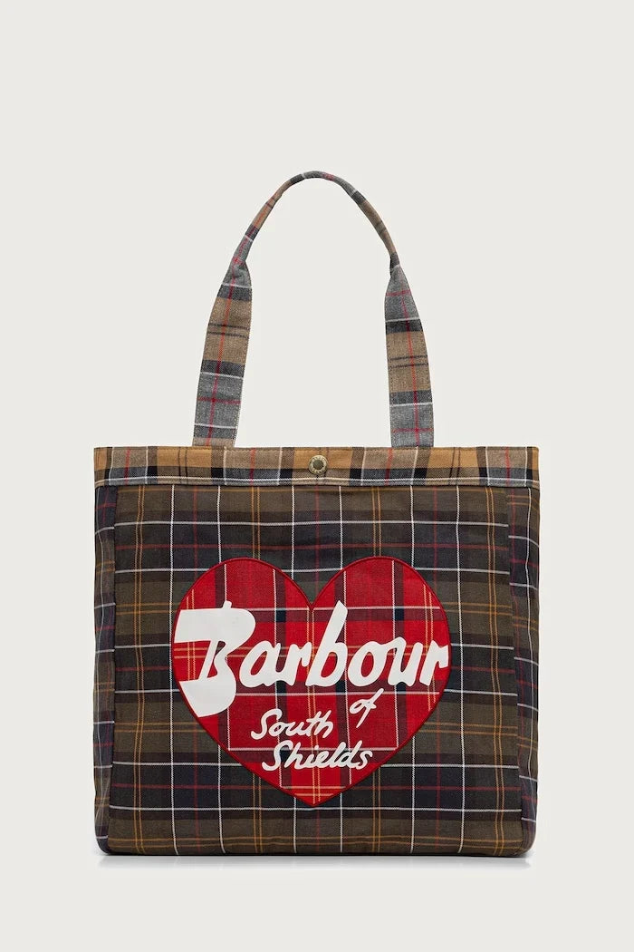 Barbour pamuklu kadın alışveriş çantası