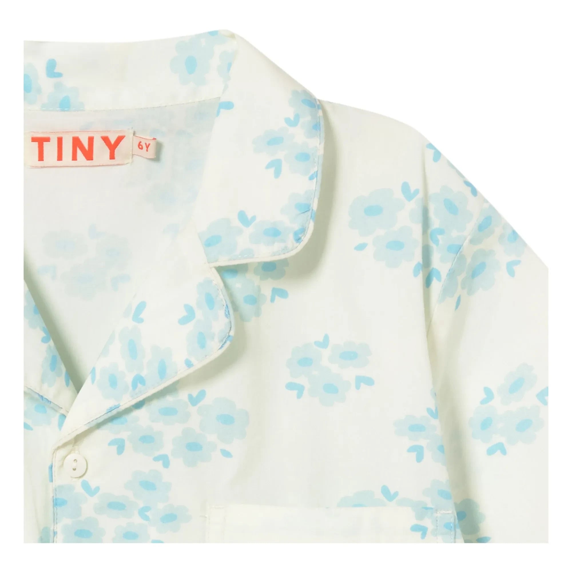 Tinycottons - Floral Pattern Shirt and Pants Set | White