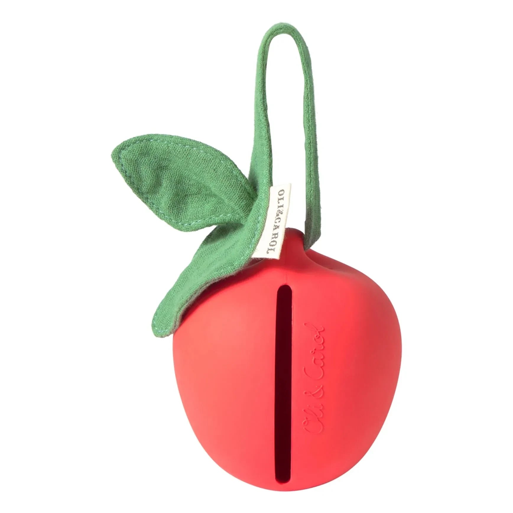 Oli & Carol - Pepa the apple pacifier clip