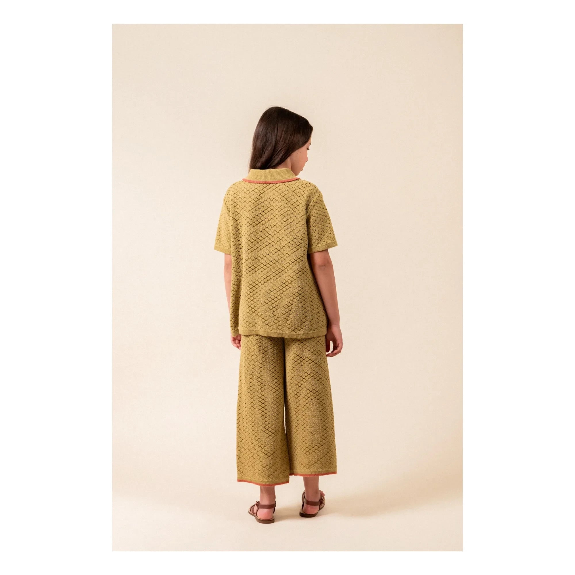birinit - Pointelle pantolon | Sarı yeşil