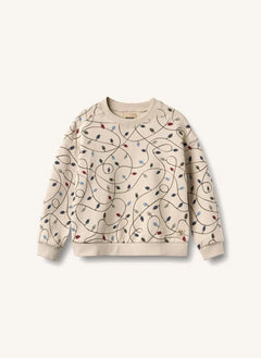 Wheat - Sandro "Guirlandes" Organic Cotton Sweatshirt | Cream