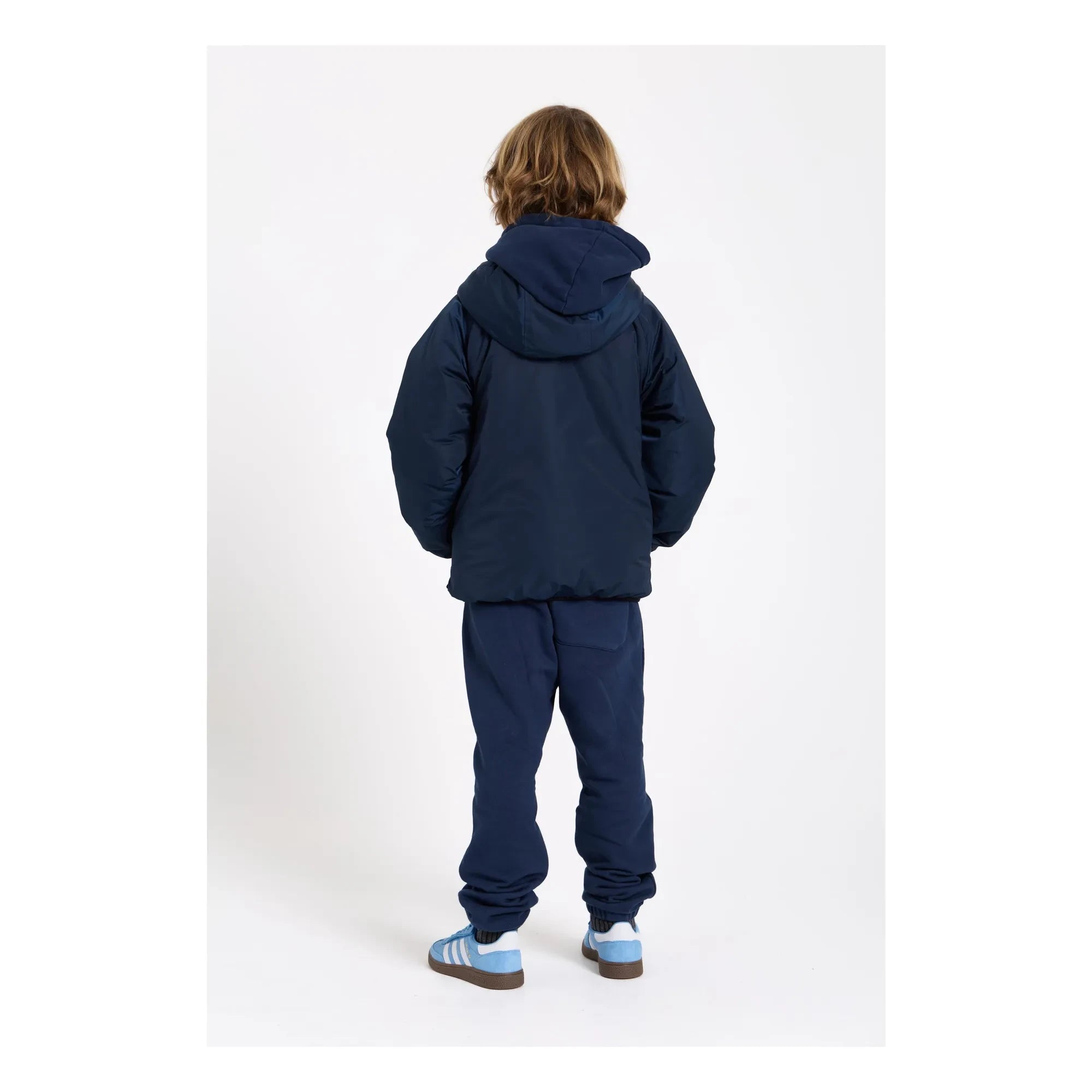 Smallable Kid - Washed blue organic cotton joggers