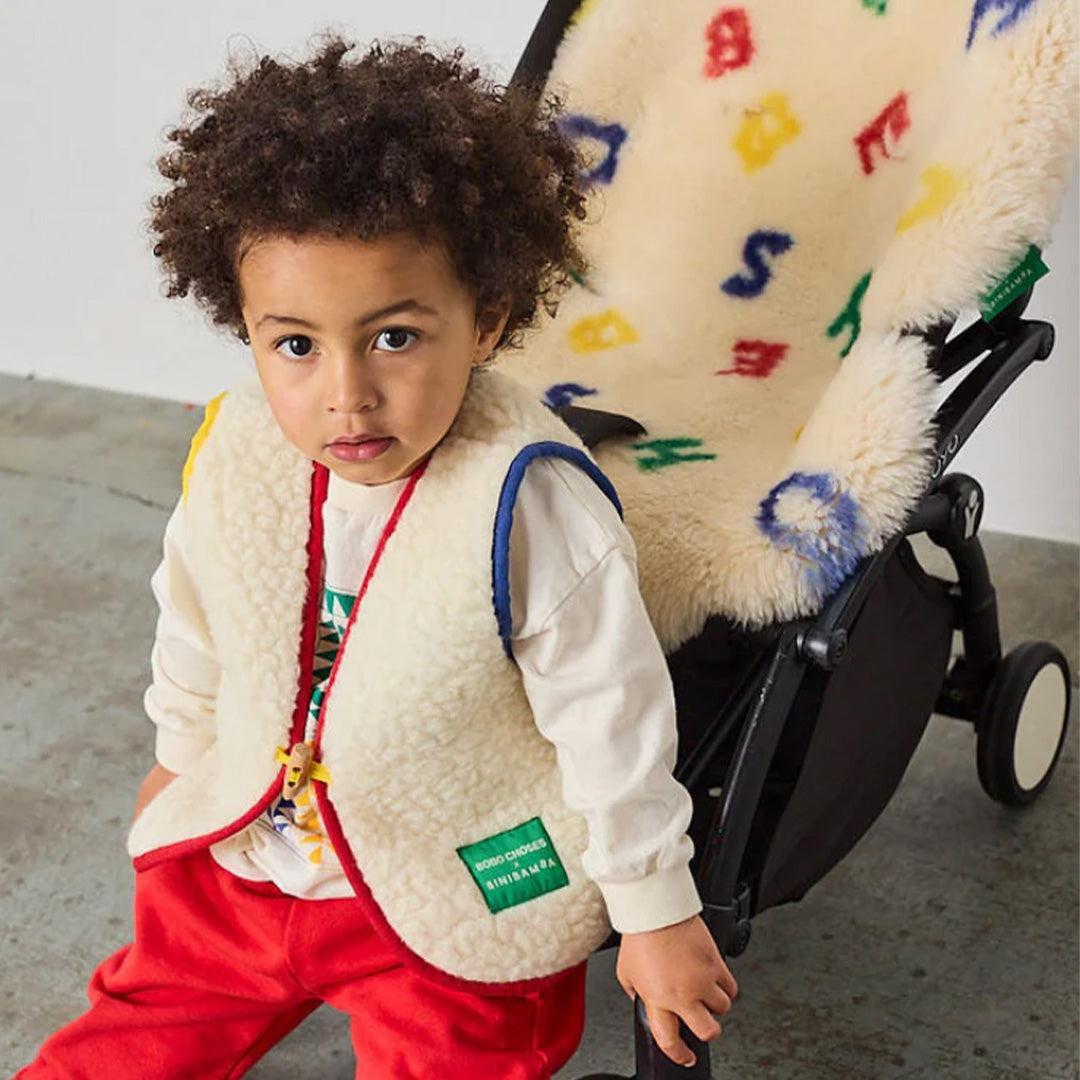 Binibamba BOBO Leterland Snuggler - Milk-Seat Liners-Milk-One Size | Natural Baby Shower