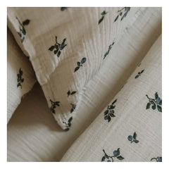 garbo&friends - Blueberry Cotton Muslin Pillowcase | Ivory