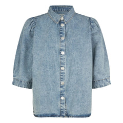 Lollys Laundry - Bono Denim Shirt | Washed Blue