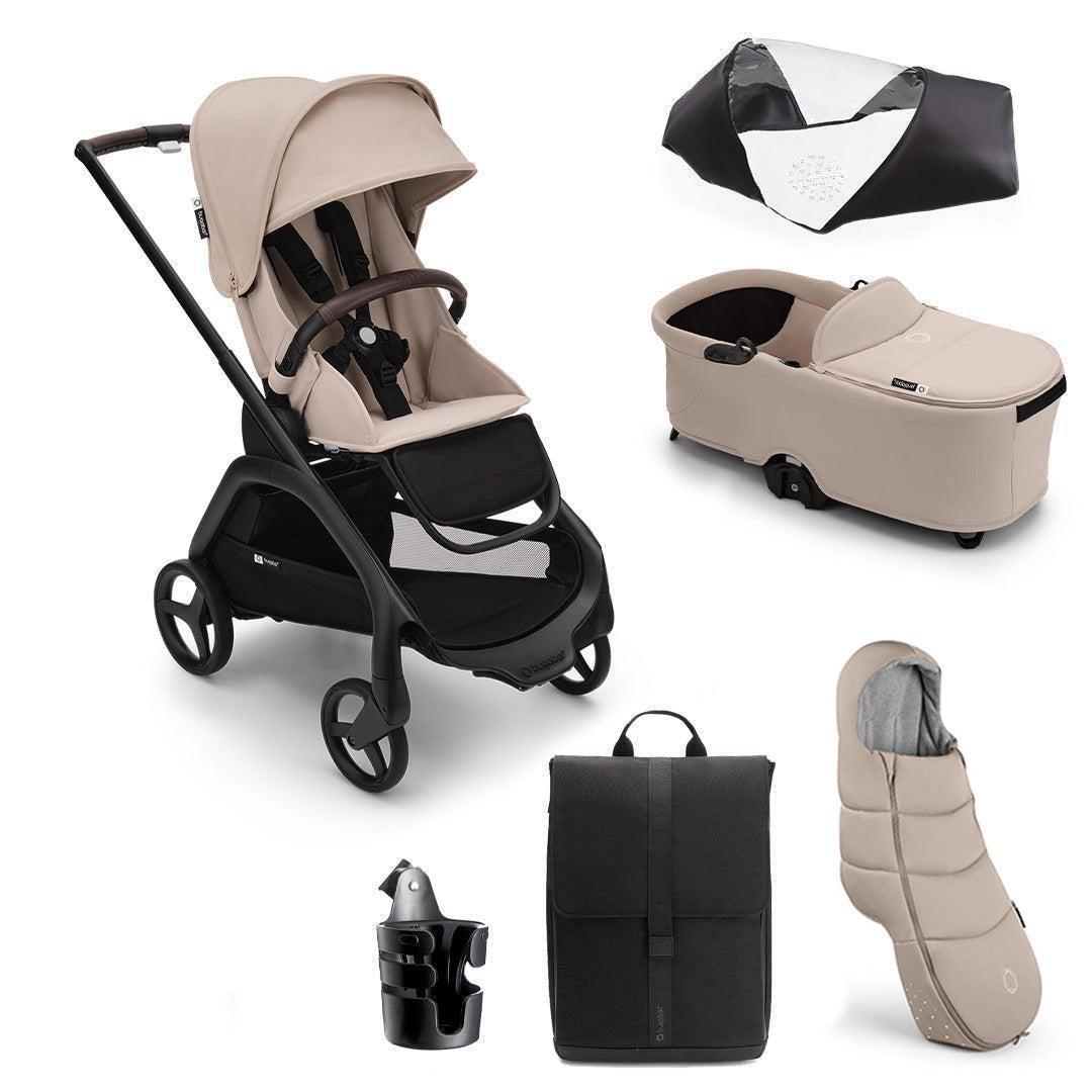 Bugaboo Dragonfly Complete Pushchair Bundle-Stroller Bundles-Desert Taupe- | Natural Baby Shower