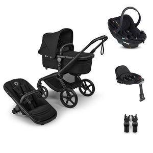 Bugaboo Fox 5 Renew + BeSafe Go Beyond Travel System-Travel Systems-Deep Indigo-No Base | Natural Baby Shower