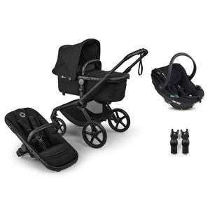 Bugaboo Fox 5 Renew + BeSafe Go Beyond Travel System-Travel Systems-Deep Indigo-No Base | Natural Baby Shower
