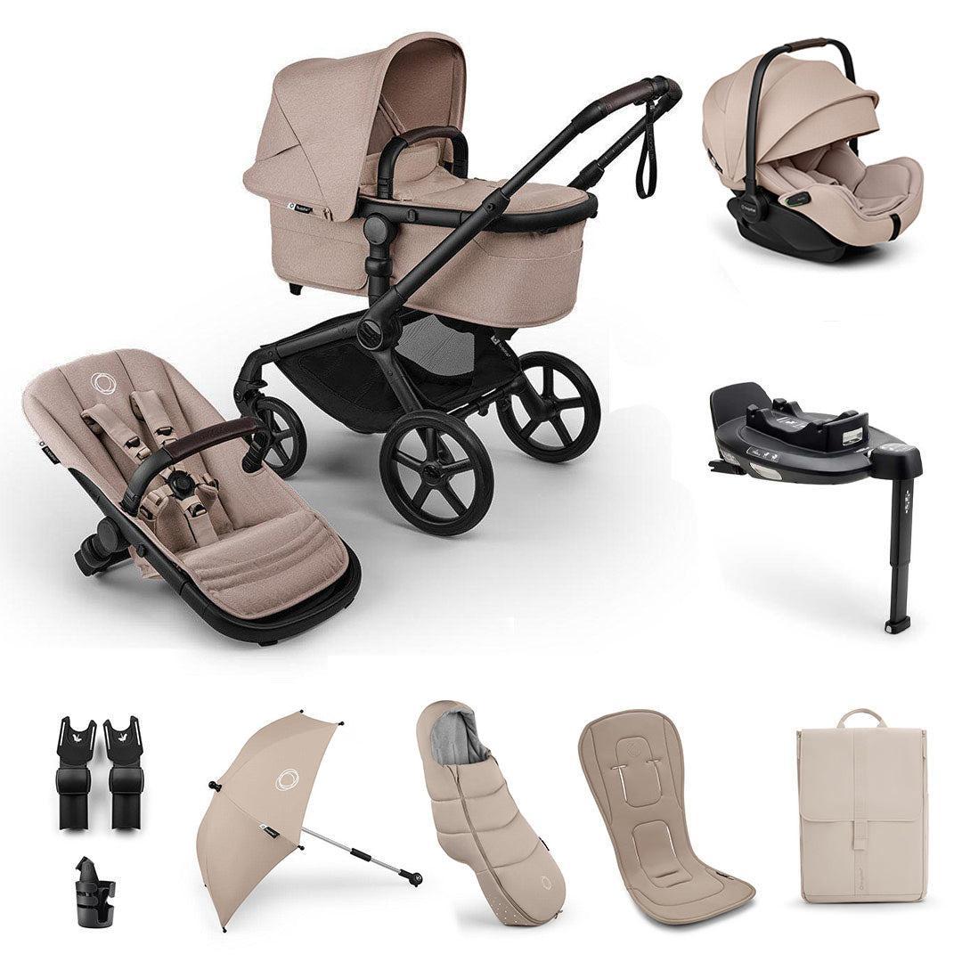 Bugaboo Fox 5 Renew Ultimate Newborn Otter Travel System-Travel Systems-Desert Taupe- | Natural Baby Shower