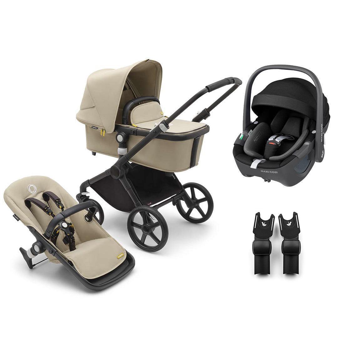 Bugaboo Fox Cub + Pebble 360/360 Pro 2 Travel System-Travel Systems-Desert Beige-Pebble 360 | Natural Baby Shower