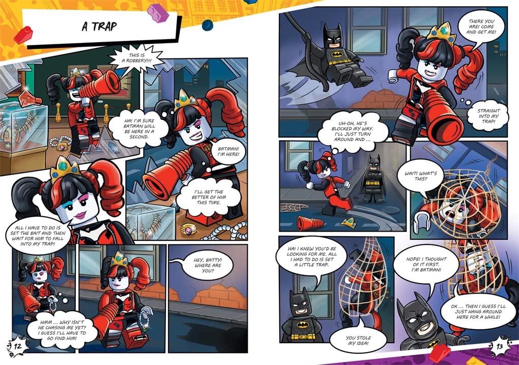 Buster Books - LEGO® DC Super Heroes™: Batman vs. Harley Quinn English Activity and Story Book with Figure Toy