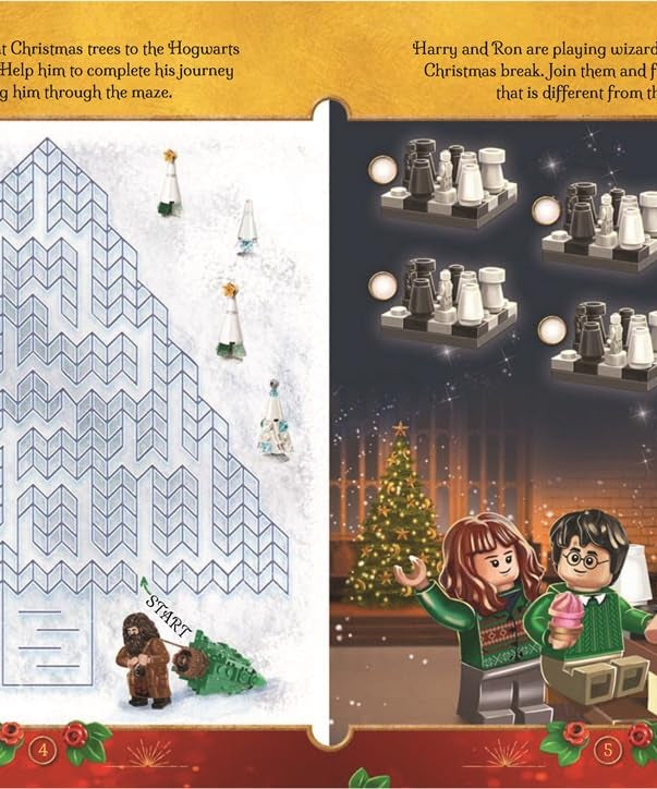 Buster Books - Lego Harry Potter Magical Christmas Figure Toy English Activity and Story Book