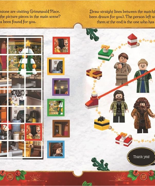 Buster Books - Lego Harry Potter Magical Christmas Figure Toy English Activity and Story Book