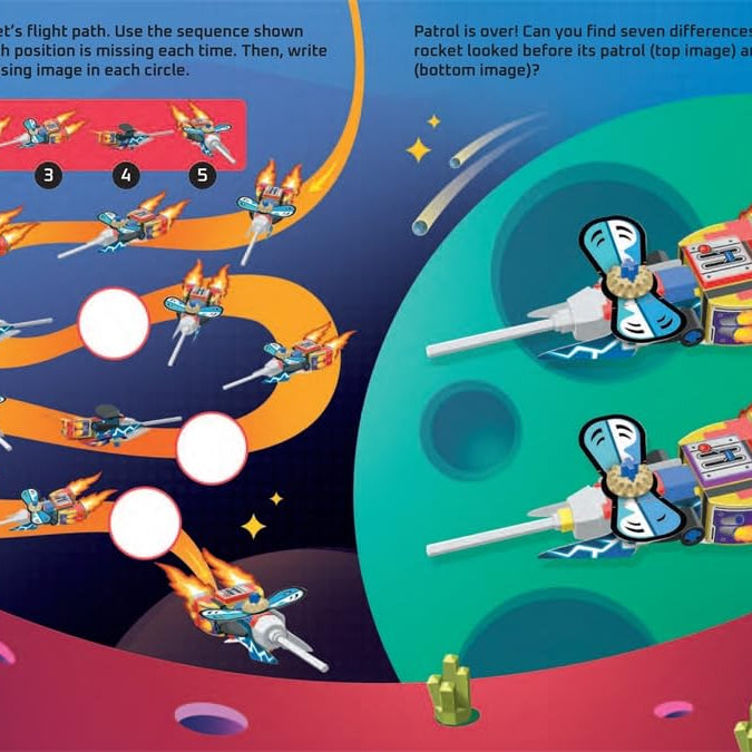 Buster Books - Lego Build and Stick Figure Toy English Activity and Story Book