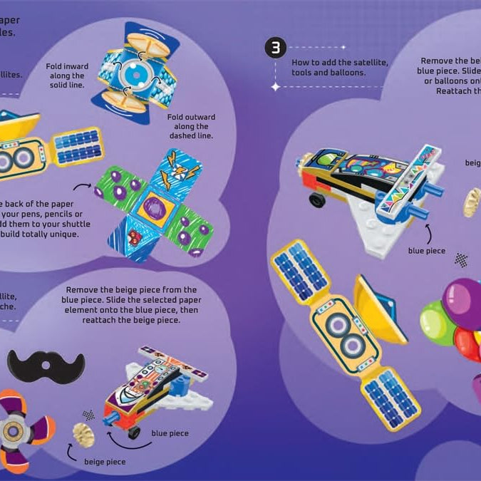 Buster Books - Lego Build and Stick Figure Toy English Activity and Story Book