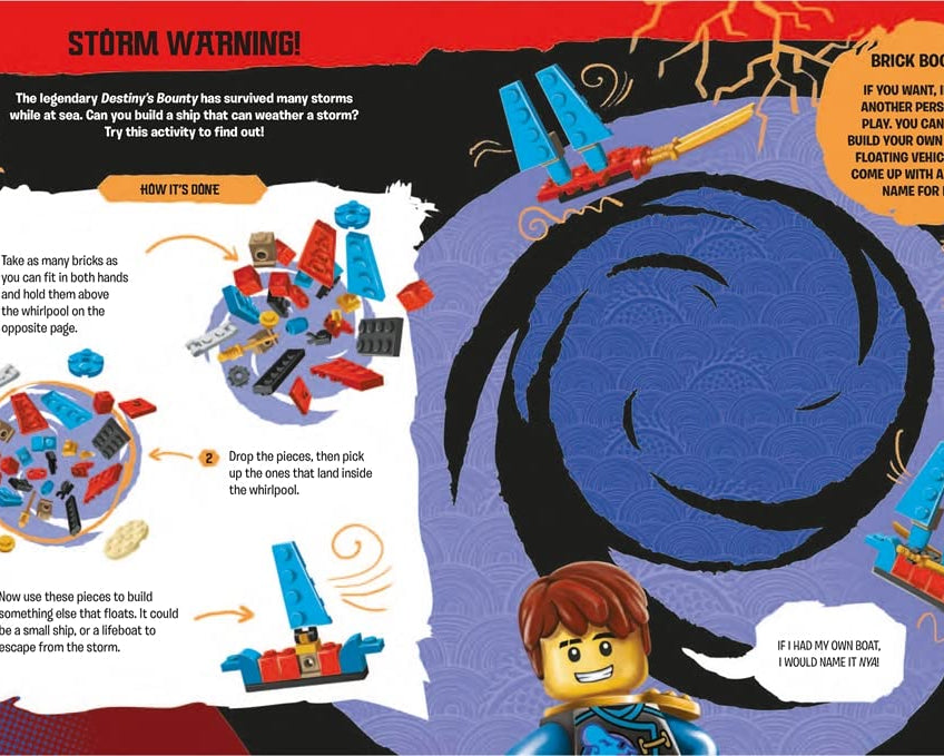 Buster Books - Lego Ninjago Figurine Toy English Activity and Story Book