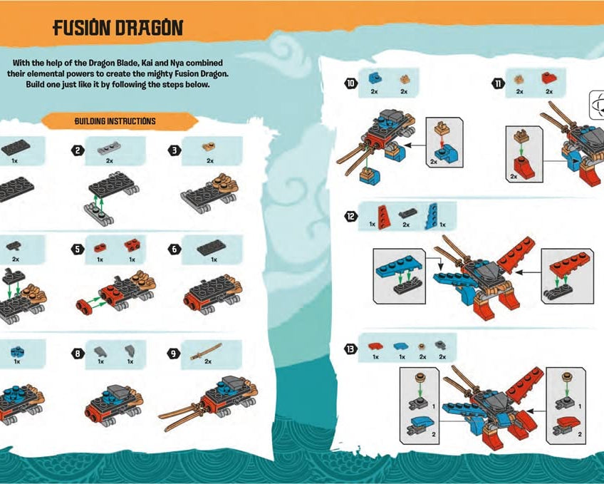 Buster Books - Lego Ninjago Figurine Toy English Activity and Story Book