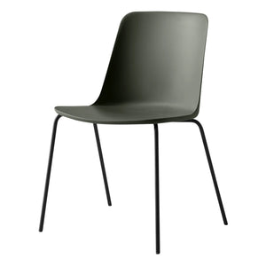 & Tradition - Rely HW65 chair, black frame | Green